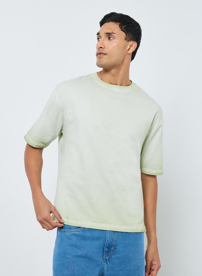 Styli Men Oversized Washed Printed T-Shirt - Image 2